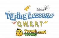 Typing Lessons: Q, W, E, R, T and Shift Keys