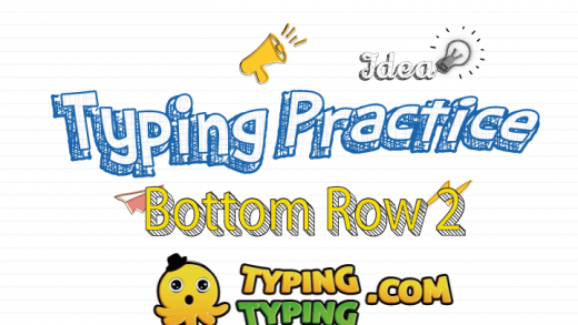 Typing Practice: Bottom Row 2