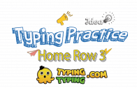 Typing Practice: Home Row 3