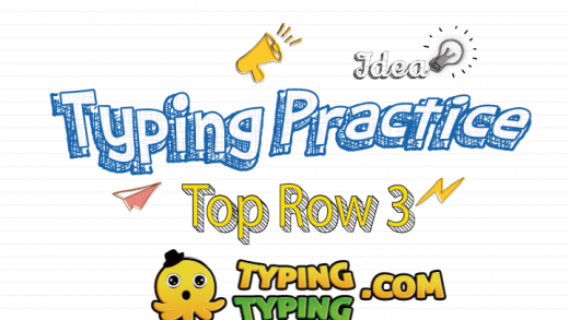 Typing Practice: Top Row 3