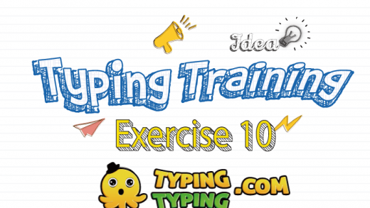 Typing Training: Exercise 10