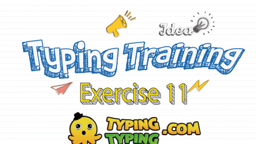 Typing Training: Exercise 11