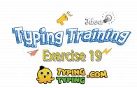Typing Training: Exercise 19